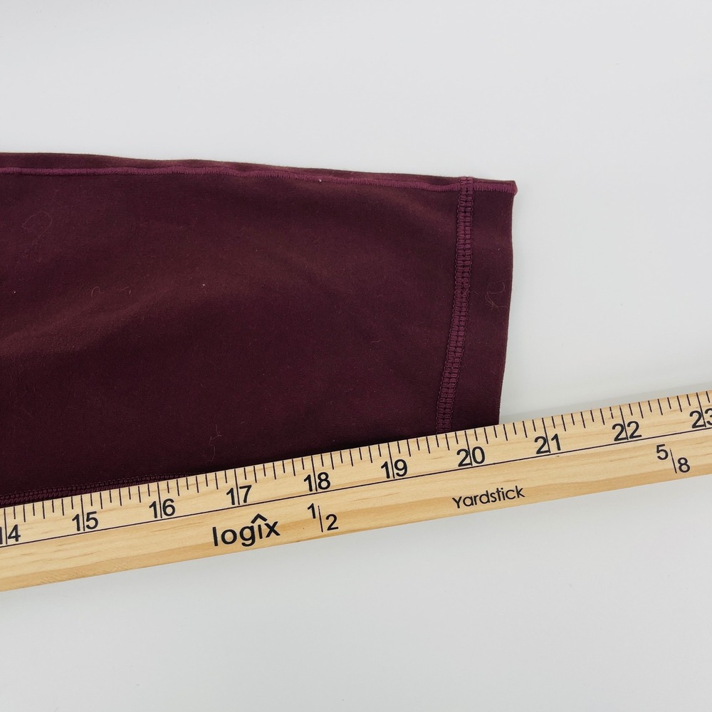 Prana Women's Burgundy High Waist Capris Leggings Size S - Picture 8 of 11
